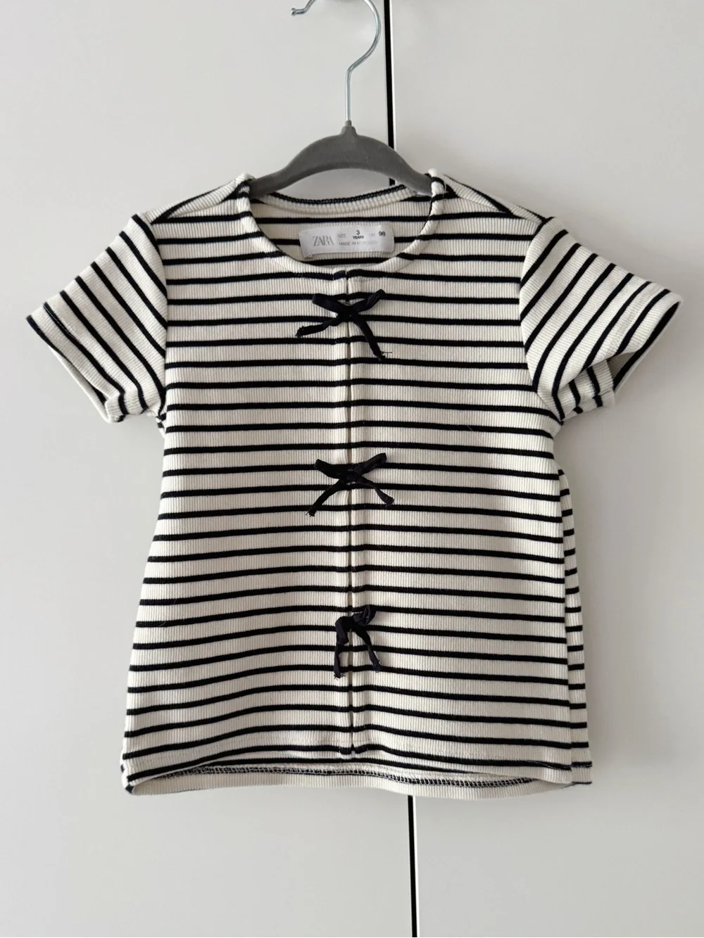 ZARA Kids Striped Short Sleeve Top